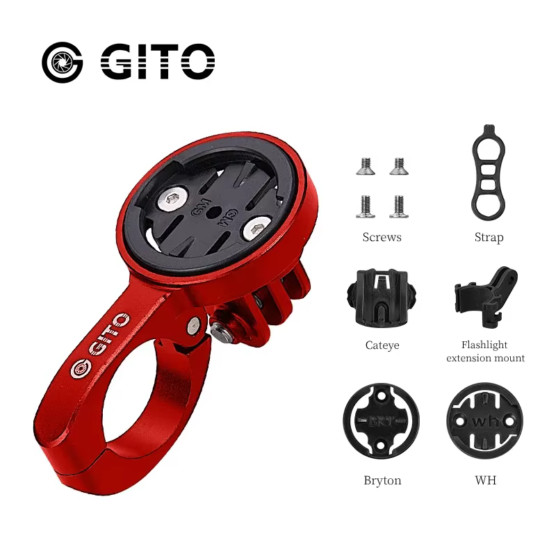 Support de compteur de vélo GITO Short TT Bar pour VTT