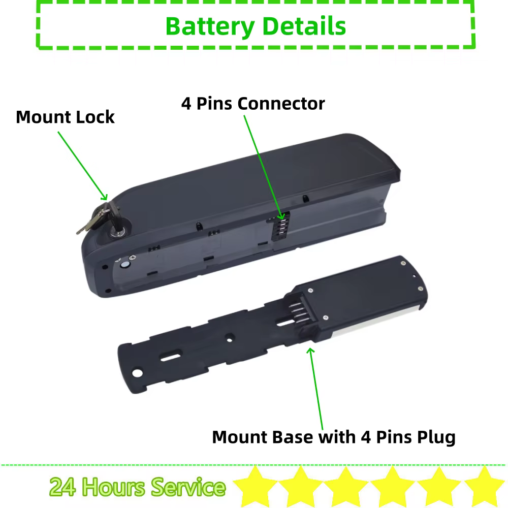 Eleglide M1 Plus batterie de vélo électrique 36v 7.5Ah 7.8Ah 10Ah 10.4Ah 12.5Ah 13Ah 15Ah 20Ah 48v