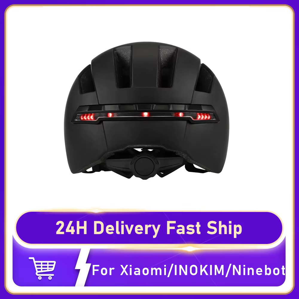 Casque de sécurité universel pour trottinette électrique avec éclairage intégré