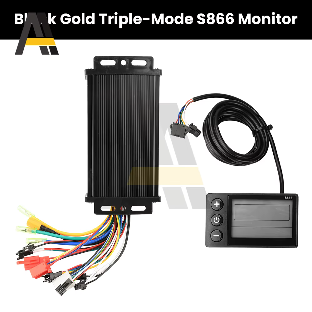Contrôleur de moteur sans balais à onde sinusoïdale 36V 48V 30A 750W 1000W 1500W pour vélo électrique + Kit d'affichage