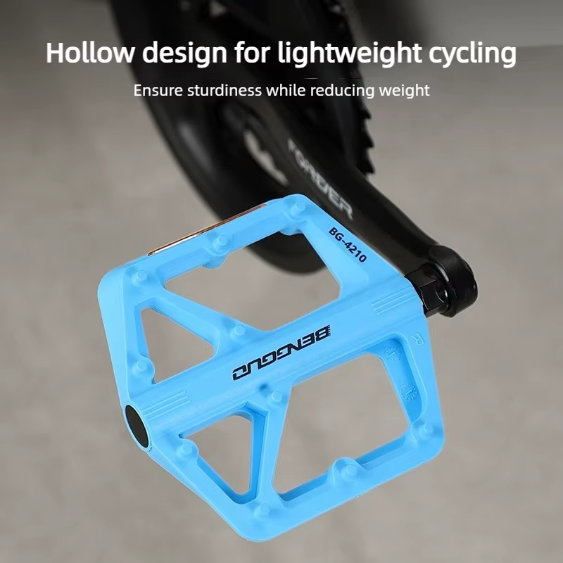 Pédales de vélo en nylon durables à roulements étanches
