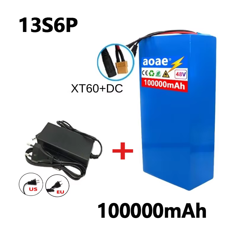 👍 Batterie au lithium 100% 18650 originale 48V 100Ah 13s6p