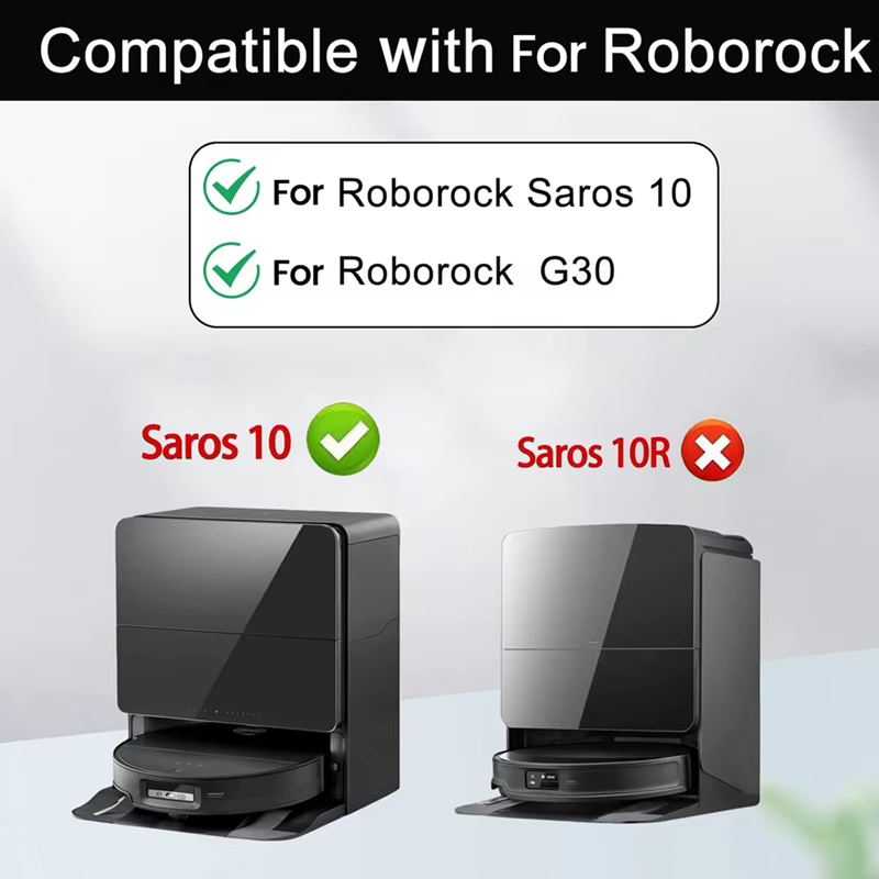 Roborock Saros 10 accessoires rouleau principal brosse latérale filtre Hepa vadrouille tissu sac à poussière robot aspirateur pièces