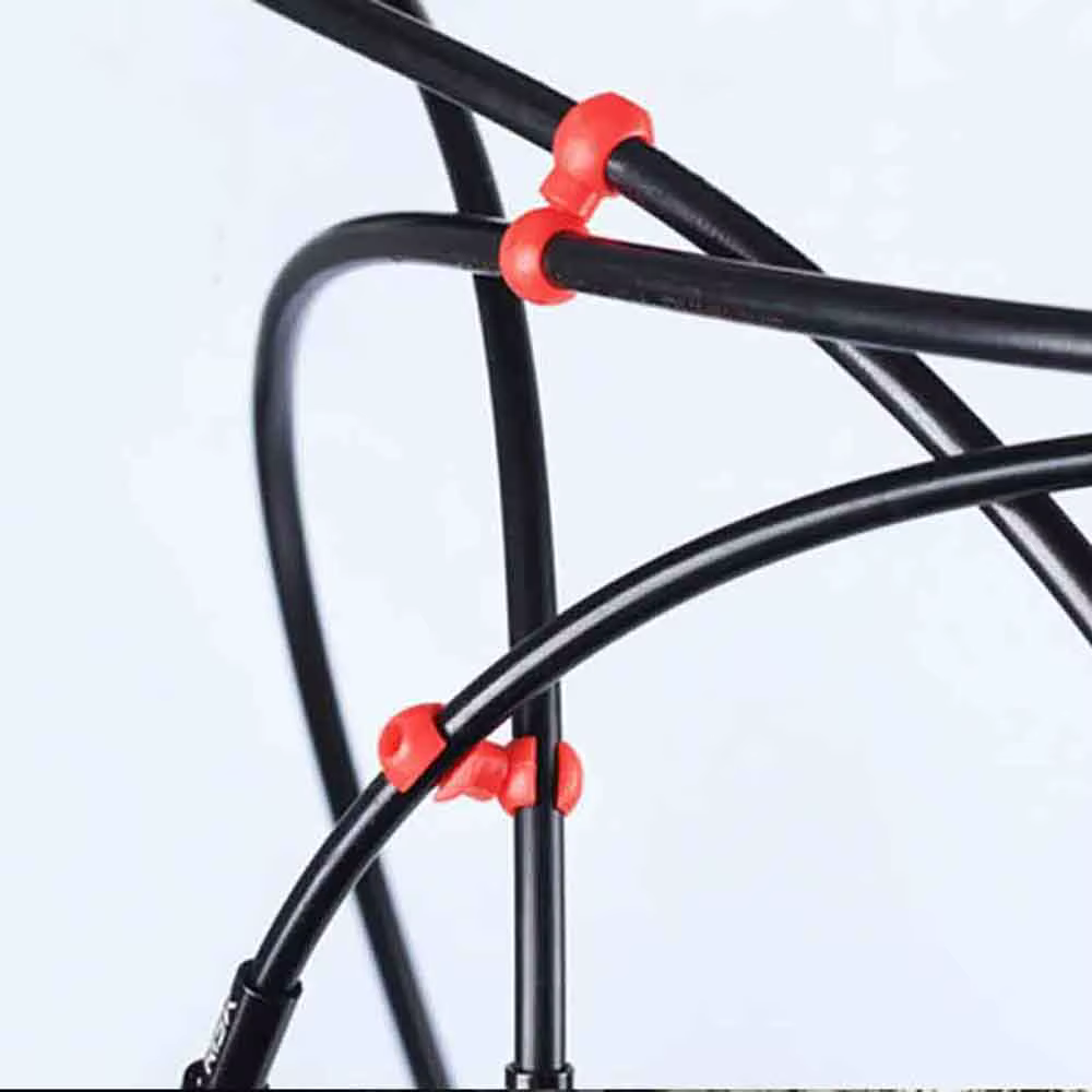 10 pièces/ensemble Clips de ligne transversale de vélo câble d'engrenage de frein