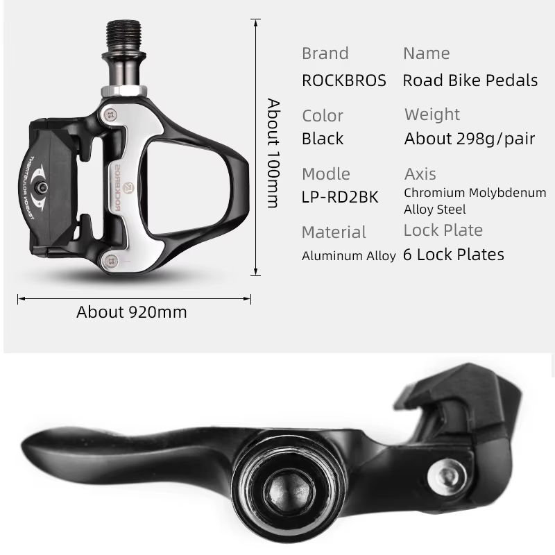 ROCKBROS – pédales autobloquantes pour vélo de route