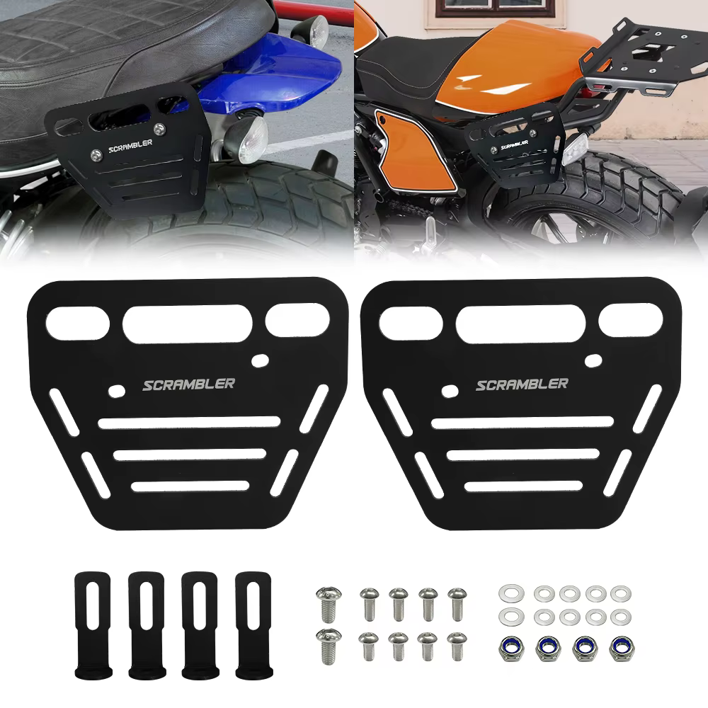 Porte-bagages latéral pour moto