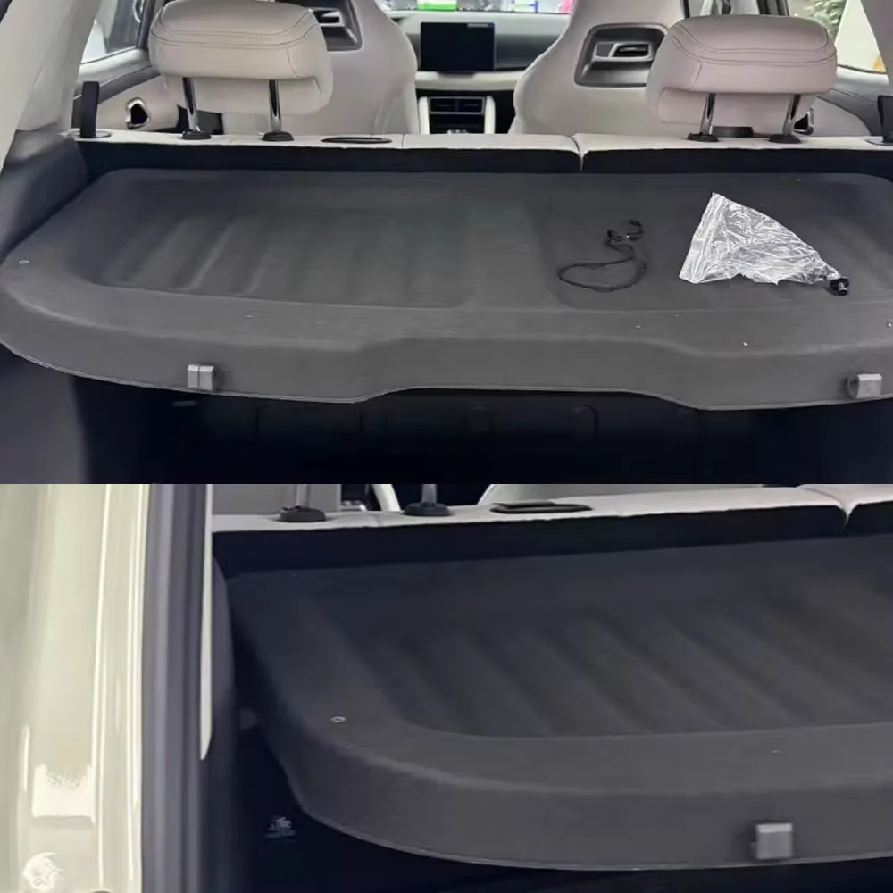 Housses de coffre de voiture pour BYD Yuan Up Atto 2 Pro EV 2024 ~ 2026, rideau de bagages étanche floqué, abri, accessoires de chargement de confidentialité