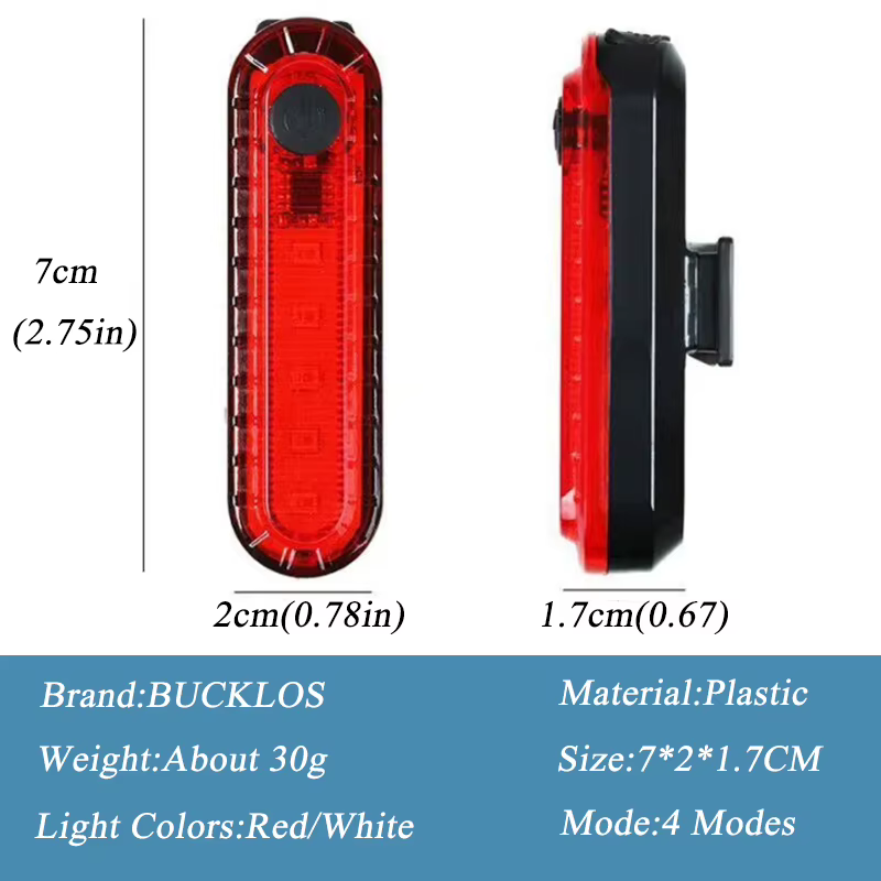 BUCKKubBike-enquêter avant et arrière LED aste pour vélo