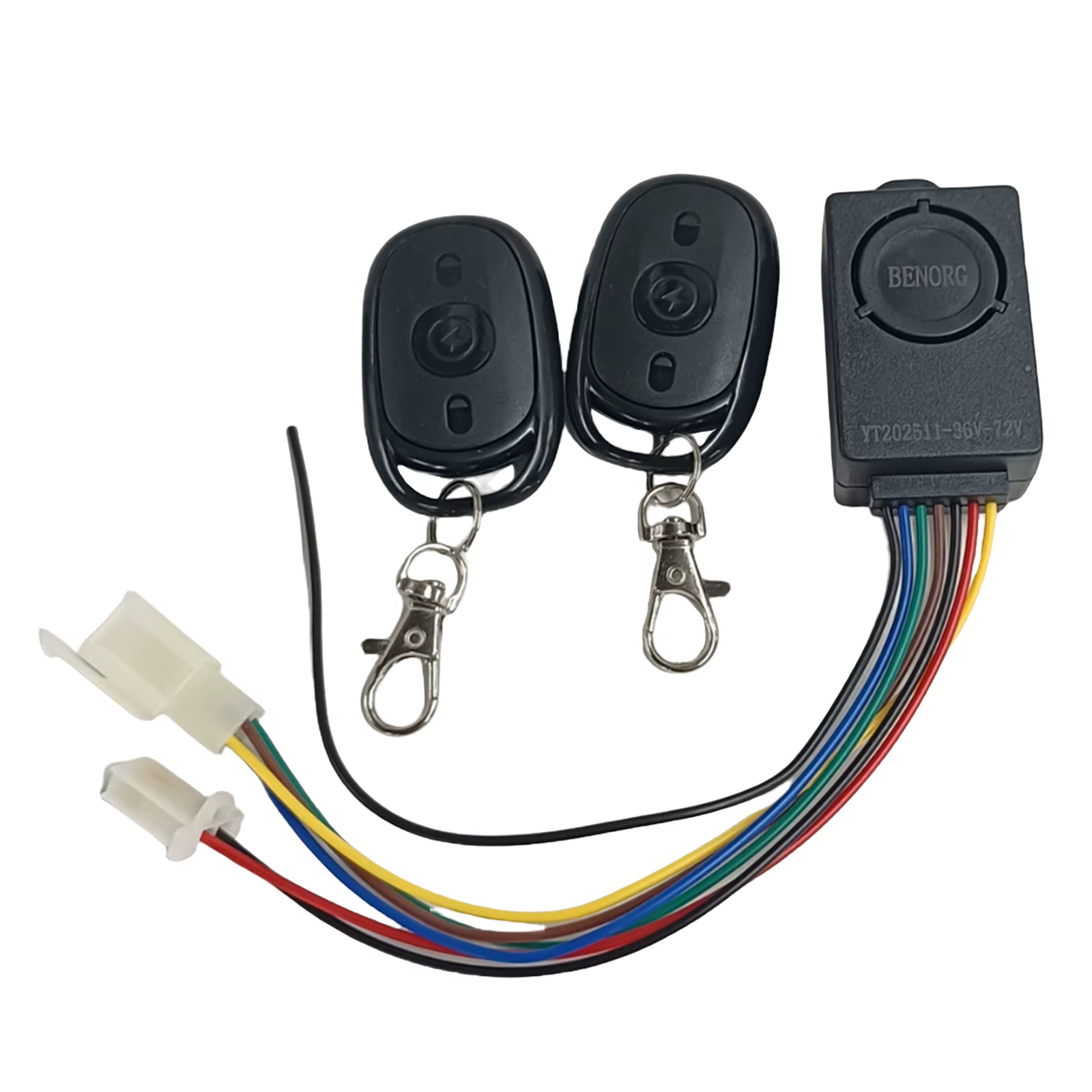 Système d'alarme de vélo électrique 48V 60V 72V avec deux interrupteurs