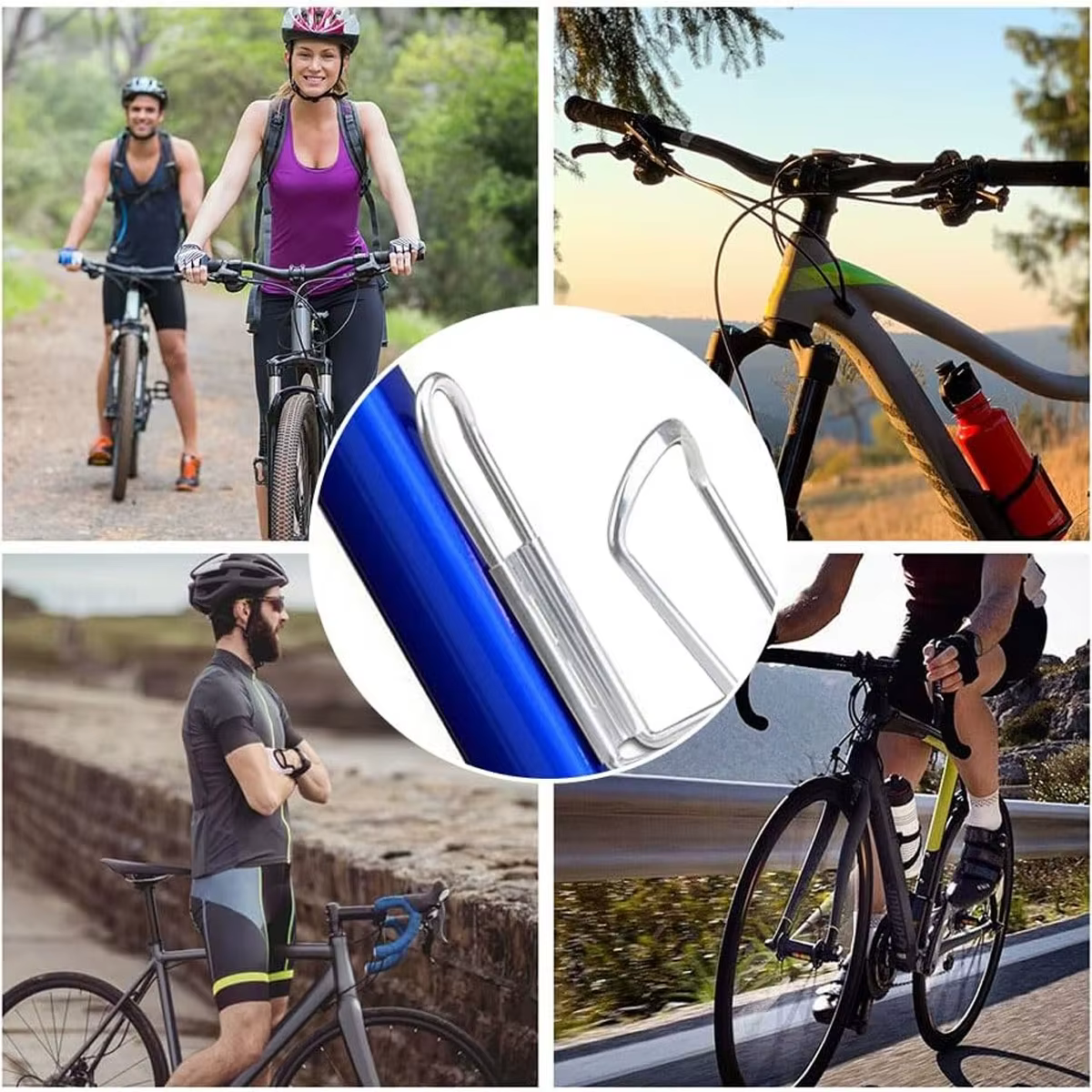 Porte-bouteille d'eau en alliage d'aluminium, porte-bouteille d'eau pour vélo de montagne, sac à main adapté aux vélos de route et de montagne