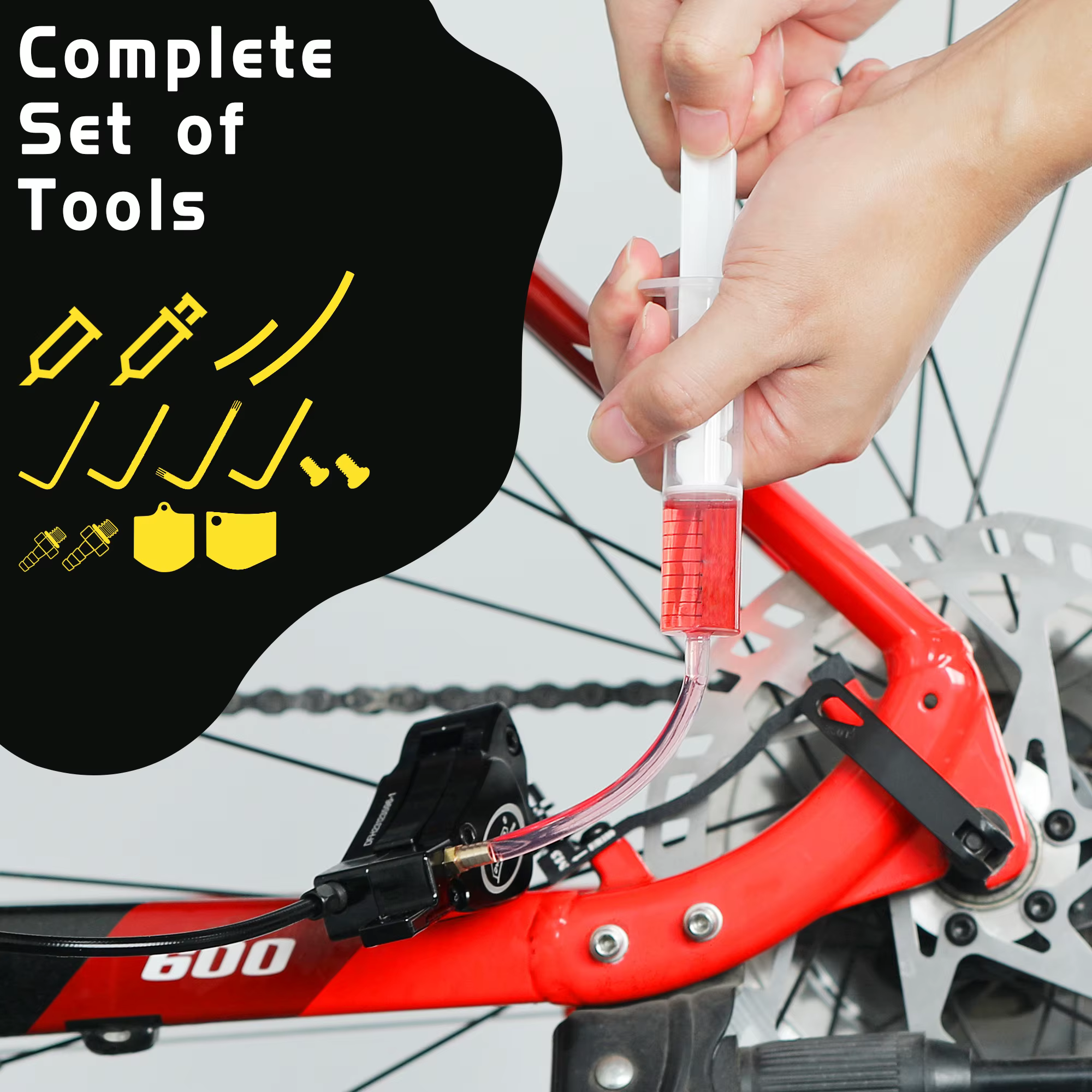 Kit de purge de frein de vélo DYISLAND