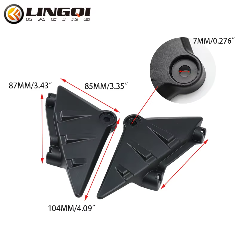 LINGQI Ebike batterie couvercle inférieur panneau latéral Protection garde-boue en plastique pour Ultra abeille Ultrabee vélos électriques Pit Dirt Bike