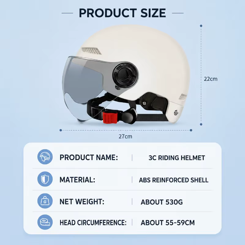 Casque de vélo électrique certifié 3C