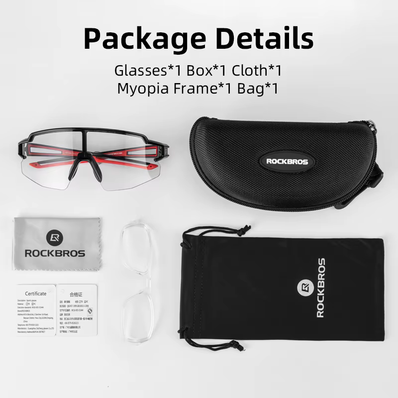 ROCKBROS lunettes de cyclisme lentille polarisée photochromique