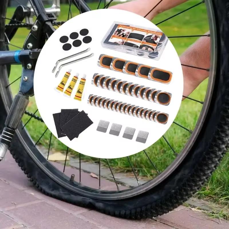 Kits de réparation de pneus de vélo portables avec leviers