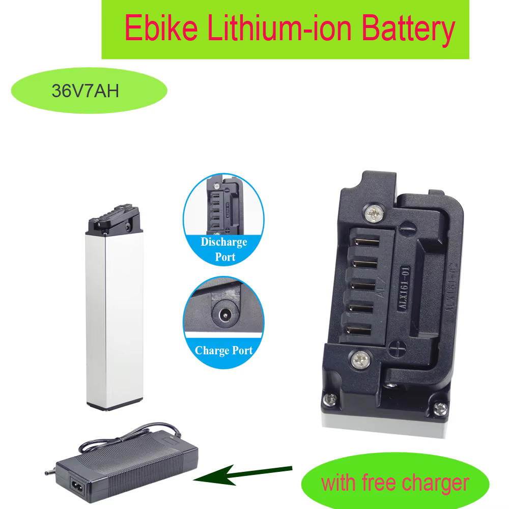 Batterie intégrée pliable pour vélo électrique 36V 7AH pour Jupiter X5