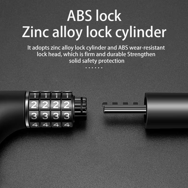 ROCKBROS serrure de vélo avec mot de passe et Code numérique en alliage de Zinc antivol chaîne de sécurité