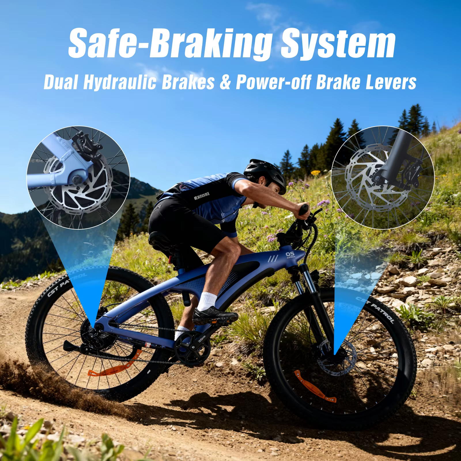 HX Q5 2000W Ebikes 57 KM/H vélo électrique 27.5 pouces adultes