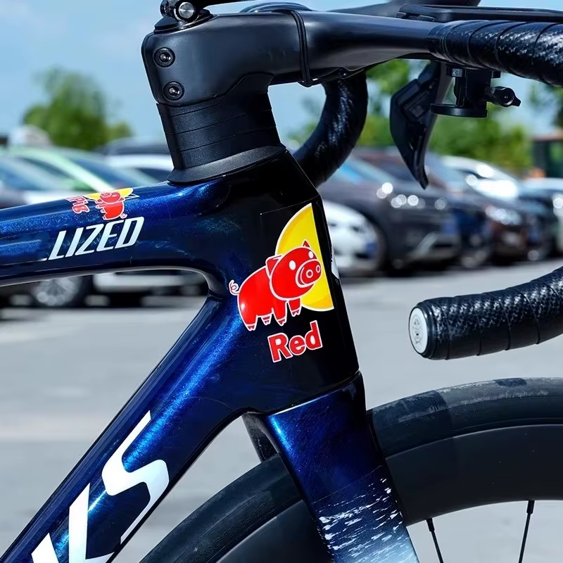 Autocollants amusants pour tube de direction de vélo