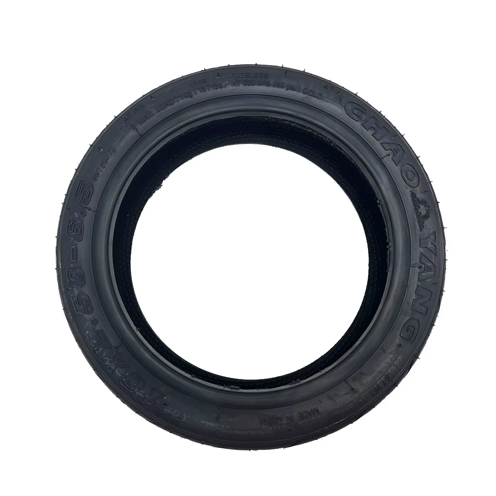 Pneu Tubeless 10x2.50-6.5 avec Valve pour Scooter électrique de 10 pouces