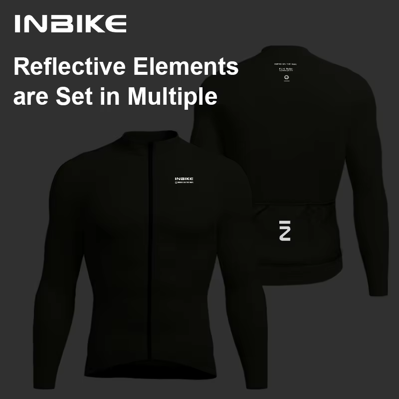 INBIKE 2025 hiver homme maillot de cyclisme à manches longues thermique polaire vélo