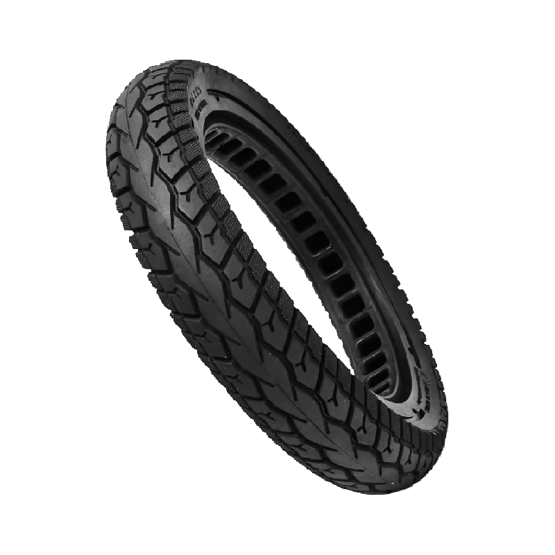 Trottinette électrique de 12 pouces avec pneus solides 12 x 2.125 et pneus anti-éclatement en nid d'abeille amortissants non gonflables