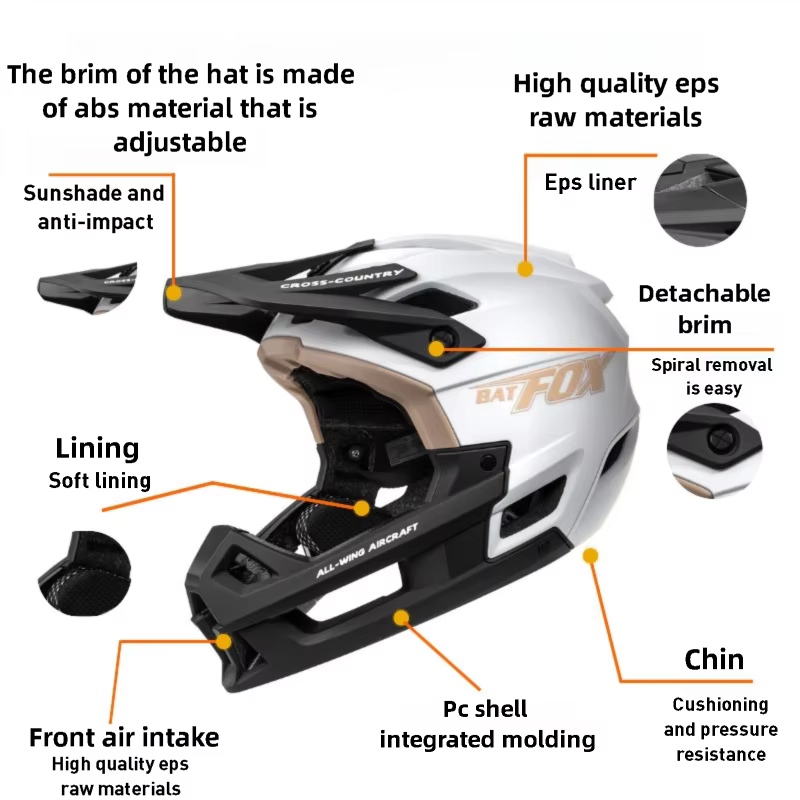 Casque de vélo de montagne intégral
