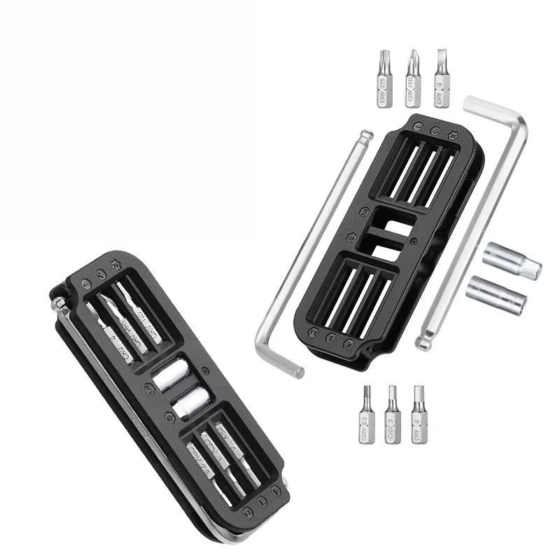 Kit d'outils de réparation de vélo 10-en-1 avec clé hexagonale