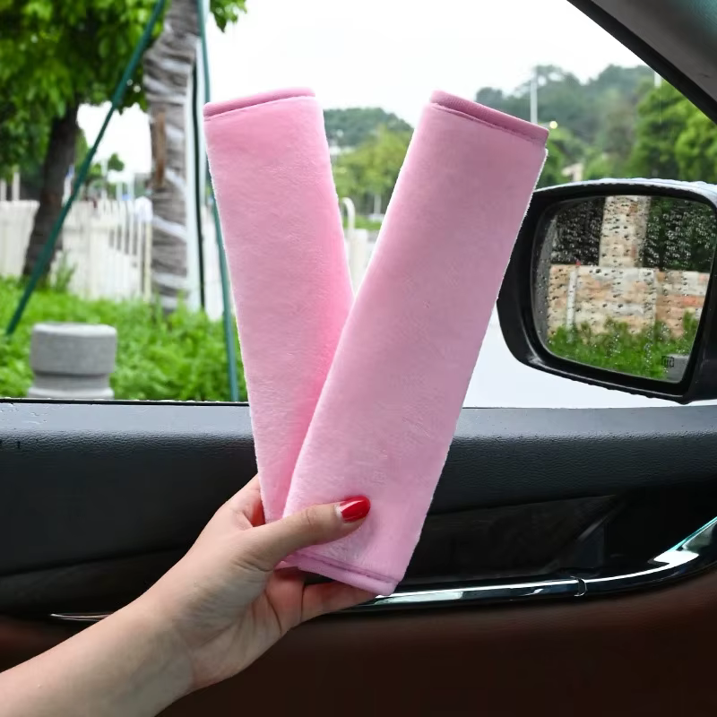 2 pièces housses de ceinture de sécurité accessoires de voiture Accesorios Coche voiture épaulière ceinture de sécurité pour adultes jeunes enfants accessoires intérieur