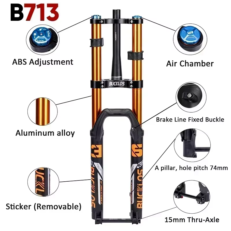 BUCKLOS – fourche à Suspension de vélo de descente