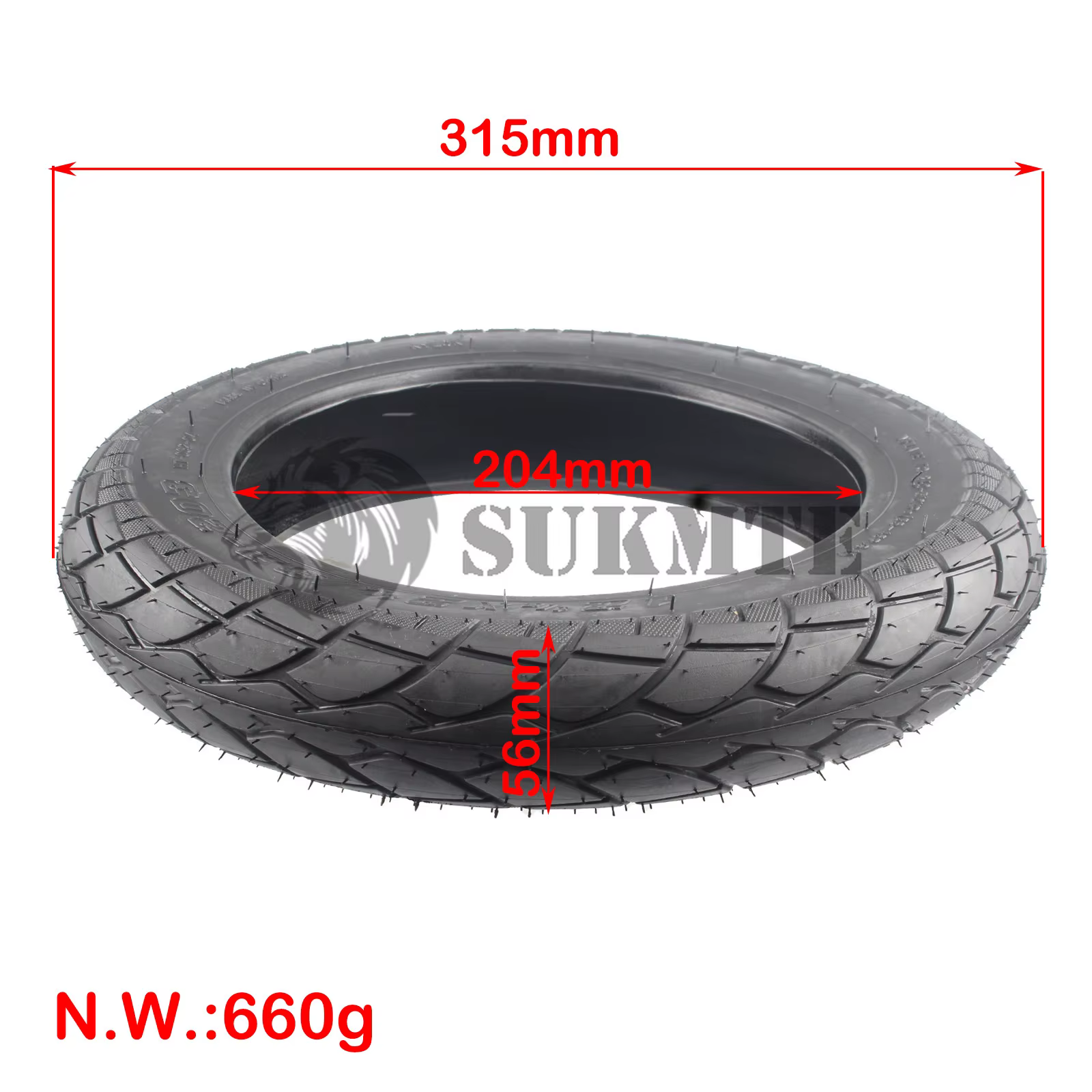 Pneu de 12 pouces (62 -203)12 1/2X2 1/4 poussette de vélo urbain pour pneus extérieurs de Scooter électrique convient à