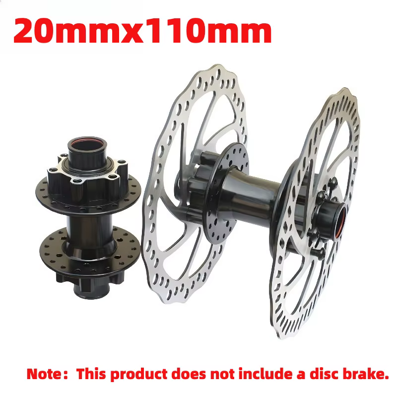 Moyeu de vélo électrique à Double frein à disque pour vtt DH, 32H, 20mm, 110mm