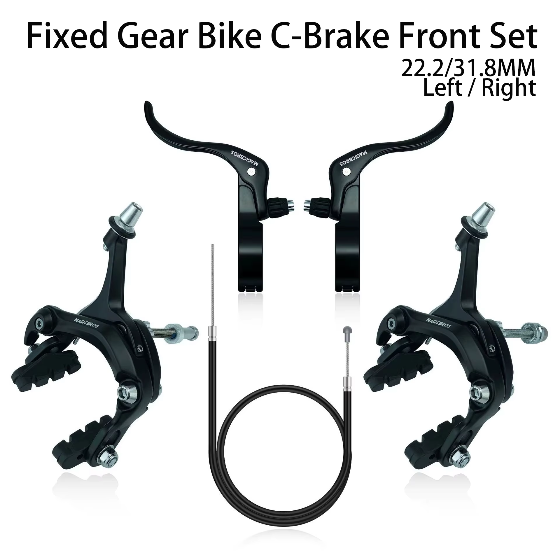 Kit de frein avant MAGICBROS pour vélo fixie avec leviers