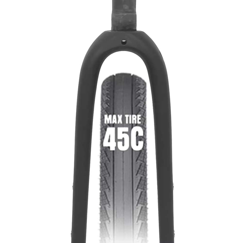 Fourche avant de vélo en gravier