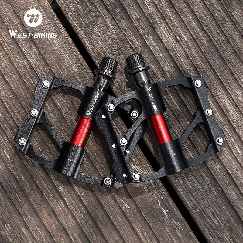 Pédales de vélo en aluminium WEST BIKING à 3 roulements