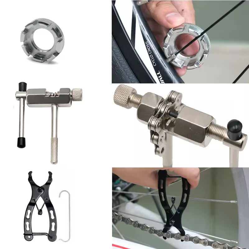 Kit d'outils de réparation de vélo : Coupe-chaîne