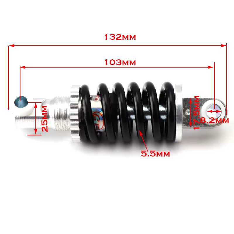 Amortisseur arrière universel pour Scooter électrique moto, amortisseur à ressort réglable, accessoires de patins, 100MM