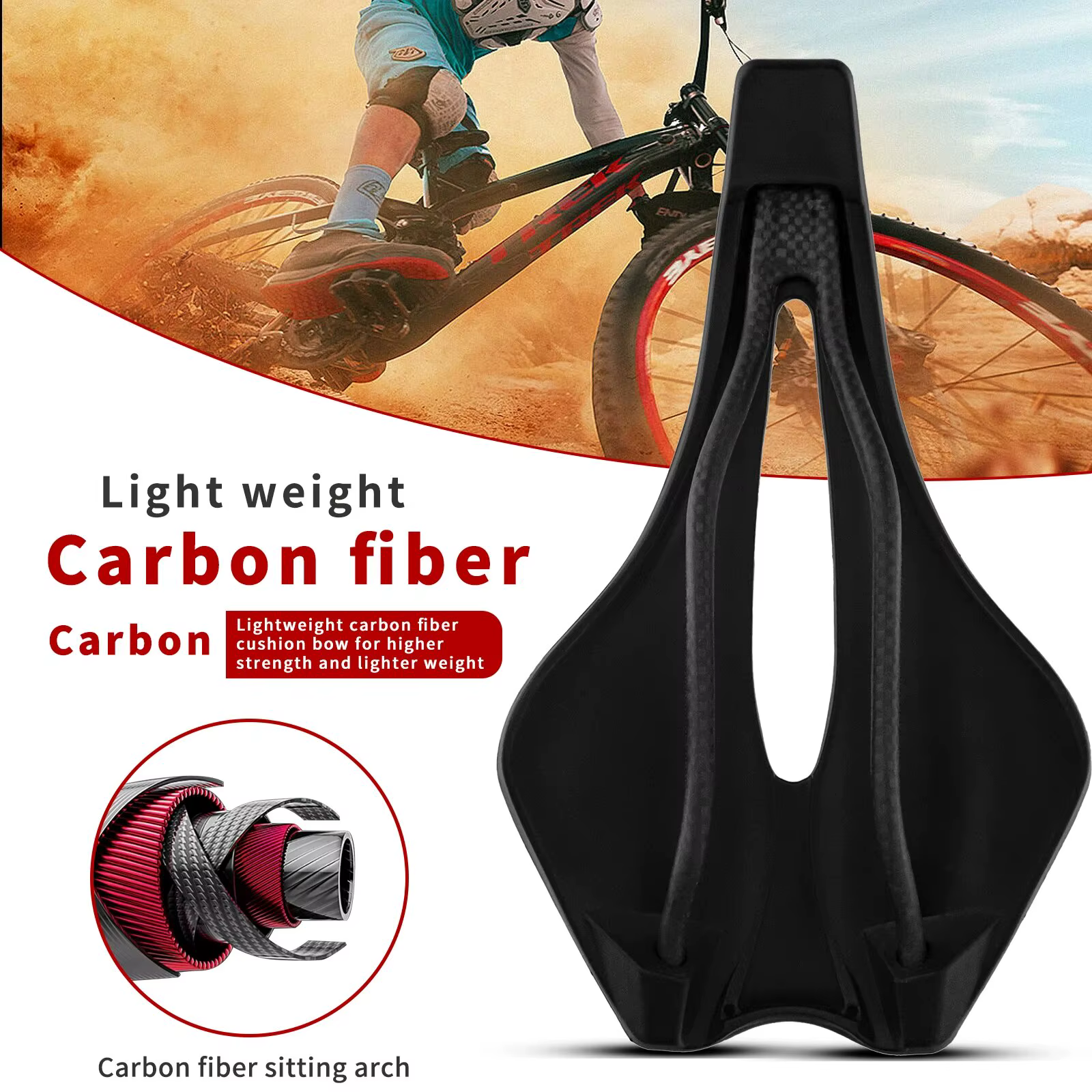 Selle Ultralégère en Carbone 143