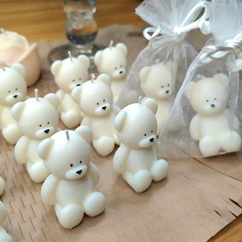 Moule à ours en silicone parfumé ci-après les, cadre de Regina et compte en résine, moule en forme d'animal mignon pour la décoration intérieure, aromathérapie
