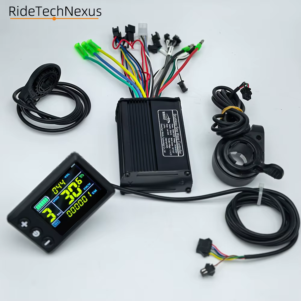 Contrôleur de moteur sans balais à onde sinusoïdale 36V 48V 60V 25A 500W 750W pour vélo électrique