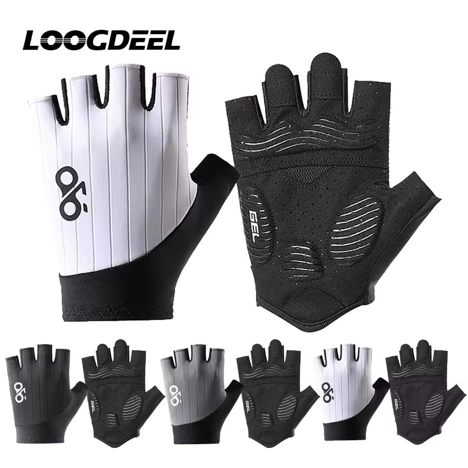 LOOGDEEL Gants de cyclisme mi-doigts pour hommes