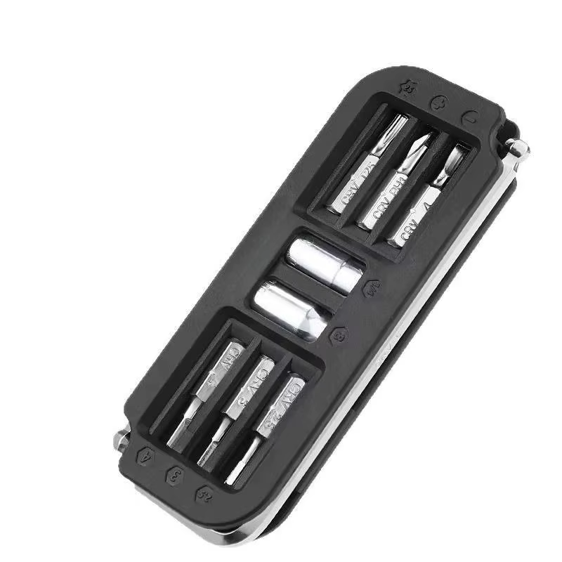 Kit d'outils de réparation de vélo 10-en-1 avec clé hexagonale