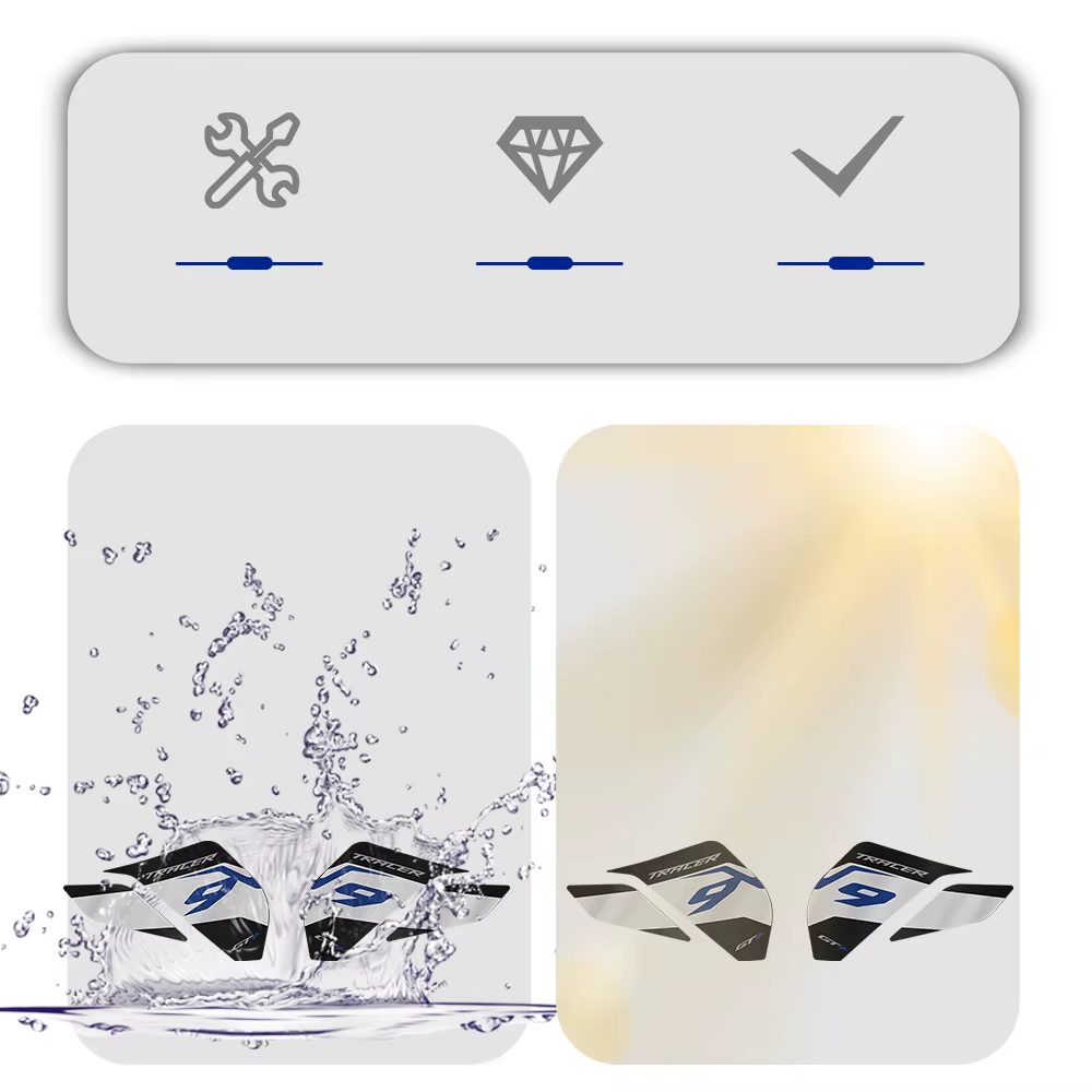 Autocollants graphiques de décoration de bagages, autocollants de protection pour valise, pour Tracer 9 GT 9GT + 2021 2022 2023 2024