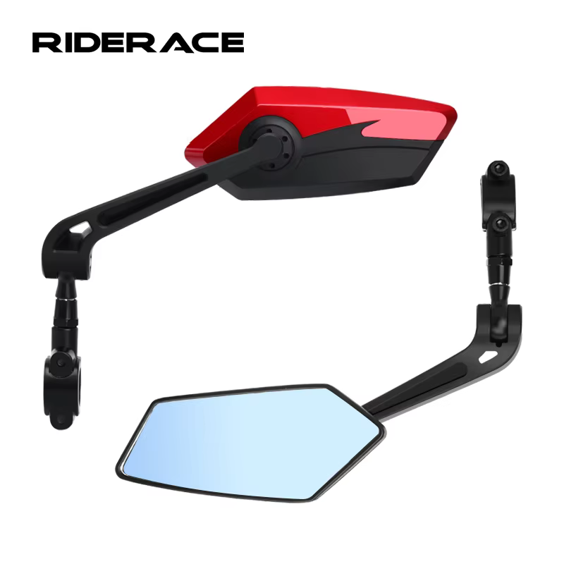 Rétroviseur de vélo bicolore à grand angle