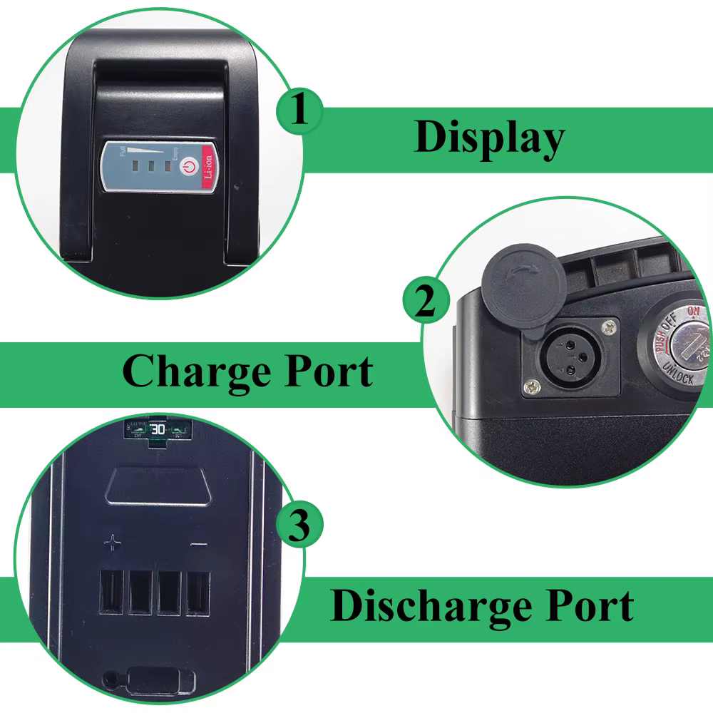 NCM Paris London Essen batterie de remplacement pour vélo électrique pliant 36V 10.4Ah 12Ah 17.5Ah 250W 500W Batteries