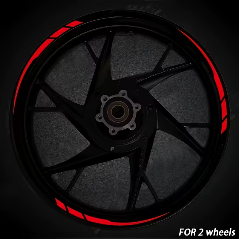 13 autocollants amovibles en vinyle pour roues de vélo, pour voiture et moto