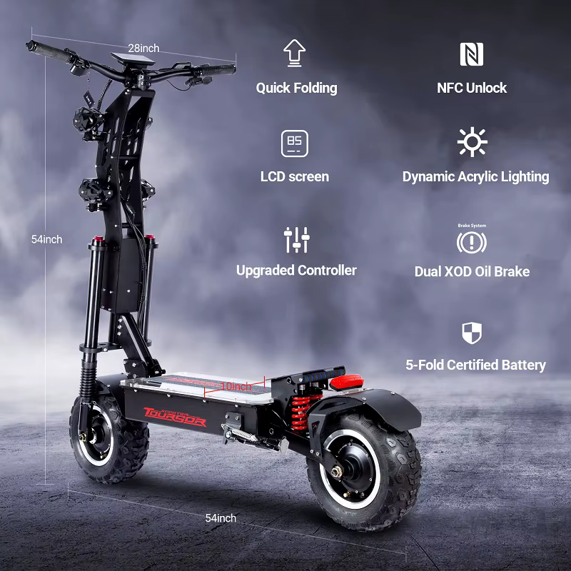 Livraison ponctuelle européenne scooter électrique tout-terrain de plage de 14 pouces avec mini