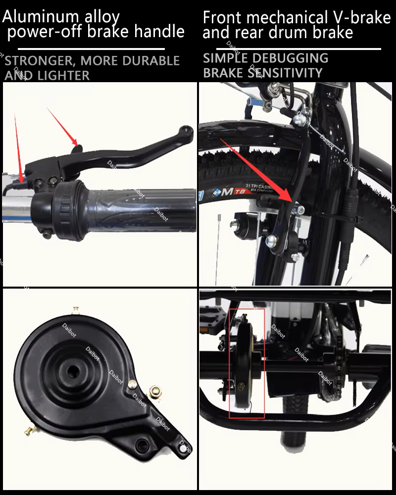 Vélo électrique à 3 roues de 24 pouces