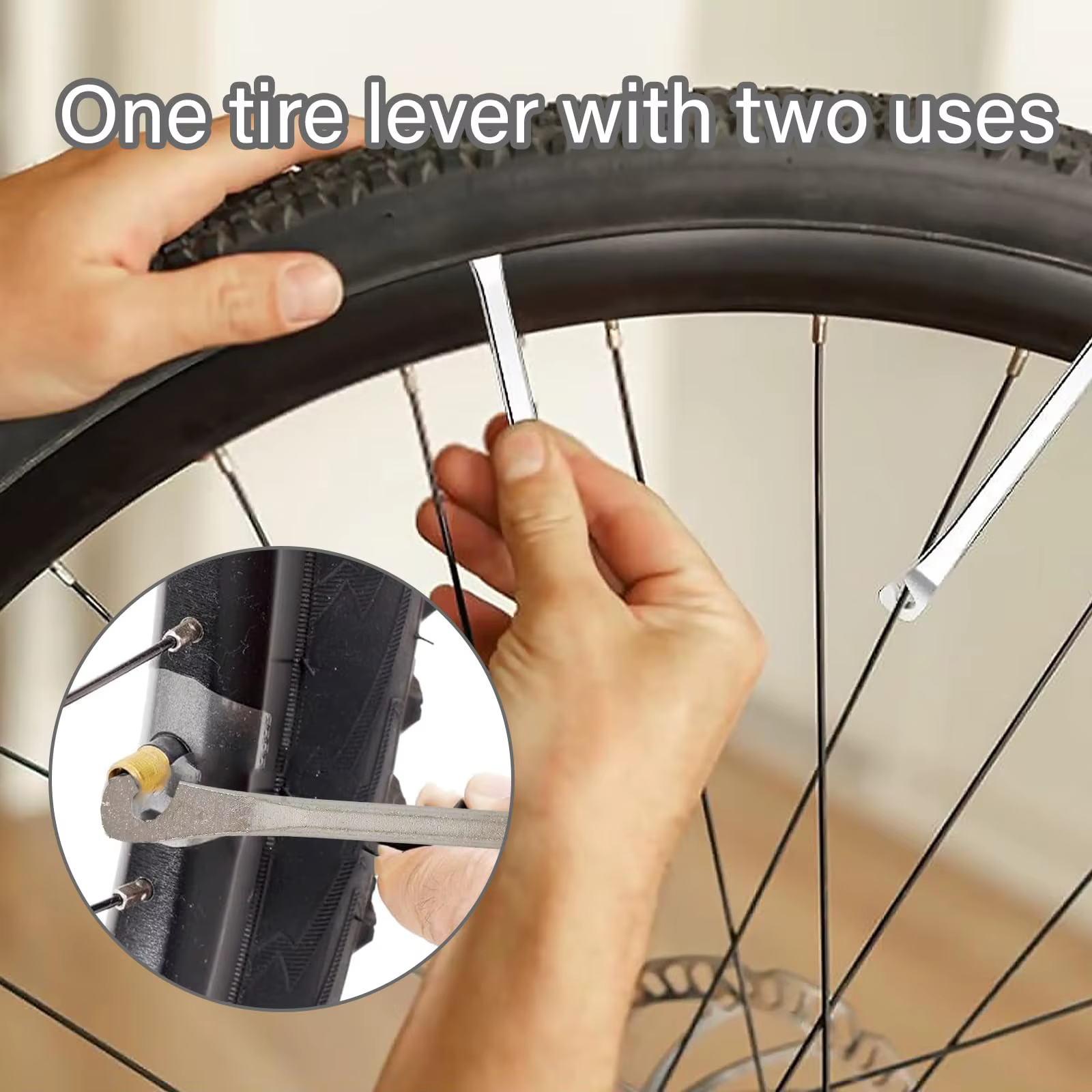 Kit de réparation de pneus de vélo – Étui portable avec patchs et outils pour vélos