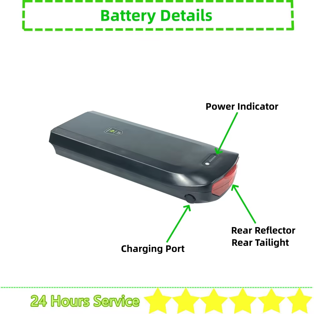 Batterie d'E-bike de ville d'ion d'Eddie 36V 8Ah 8.8Ah 10.4Ah 11.6Ah 13Ah 14.5Ah 17.5Ah